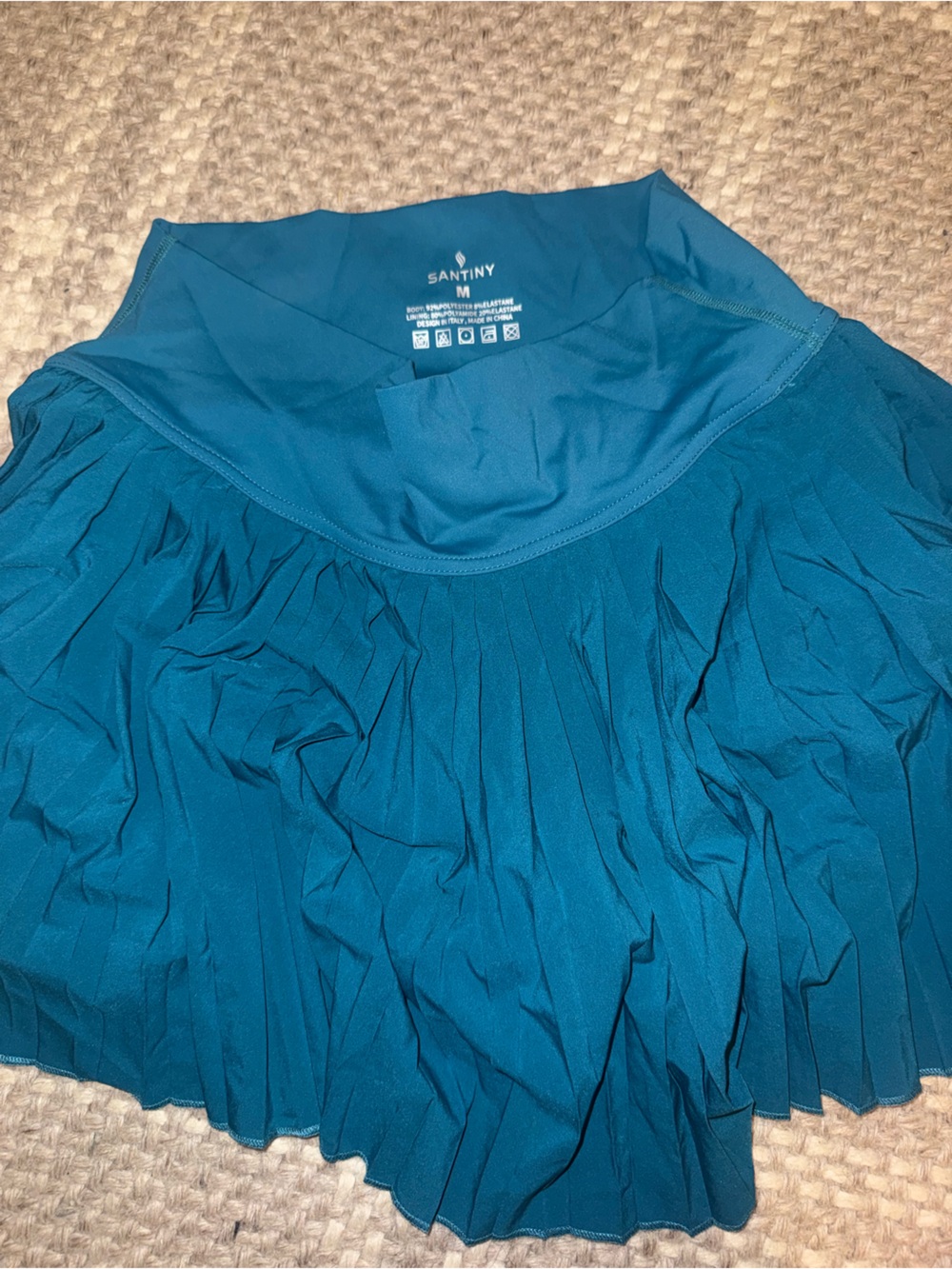 Women’s Teal Pleated Skirt - Teal